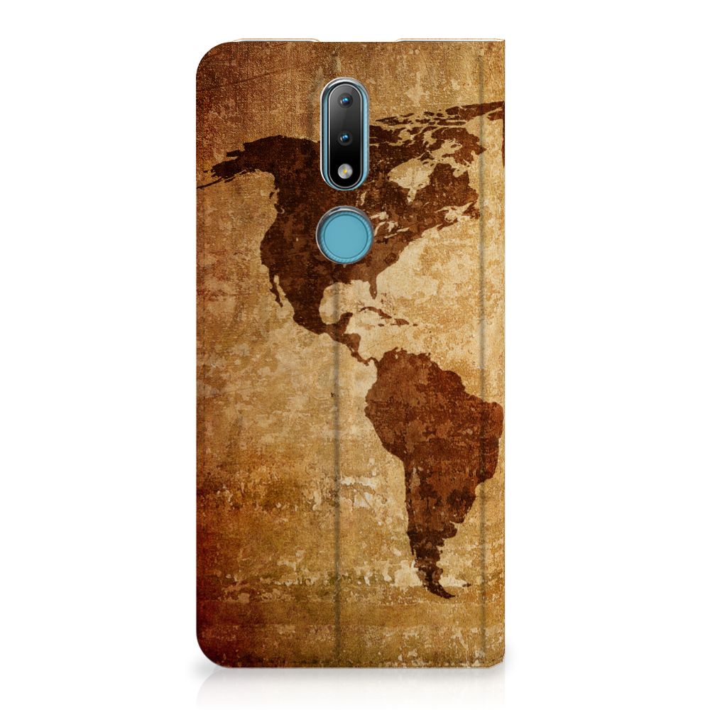Nokia 2.4 Book Cover Wereldkaart - B2C Telecom