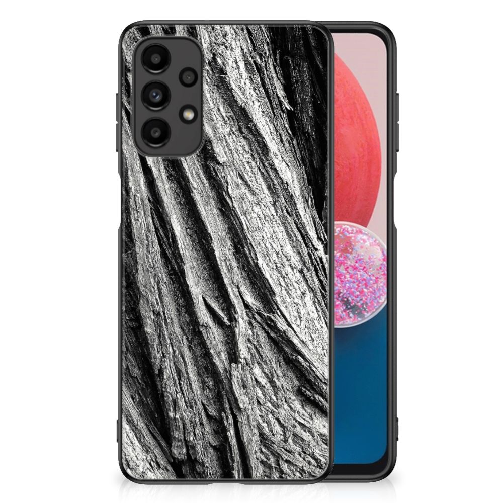 Houten Print Telefoonhoesje Samsung Galaxy A13 4G Boomschors Grijs B2C Telecom