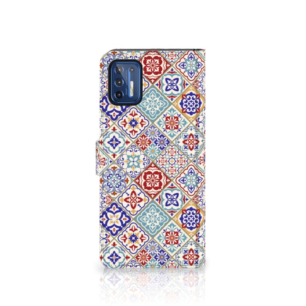 Motorola Moto G9 Plus Bookcase Tiles Color