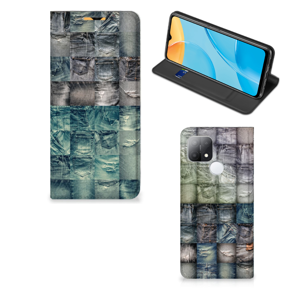 Hippe Standcase OPPO A15 Spijkerbroeken - B2C Telecom