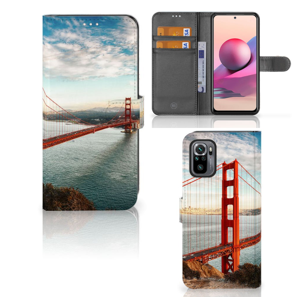 Xiaomi Redmi Note 10S | 10 4G | Poco M5s Flip Cover Golden Gate Bridge