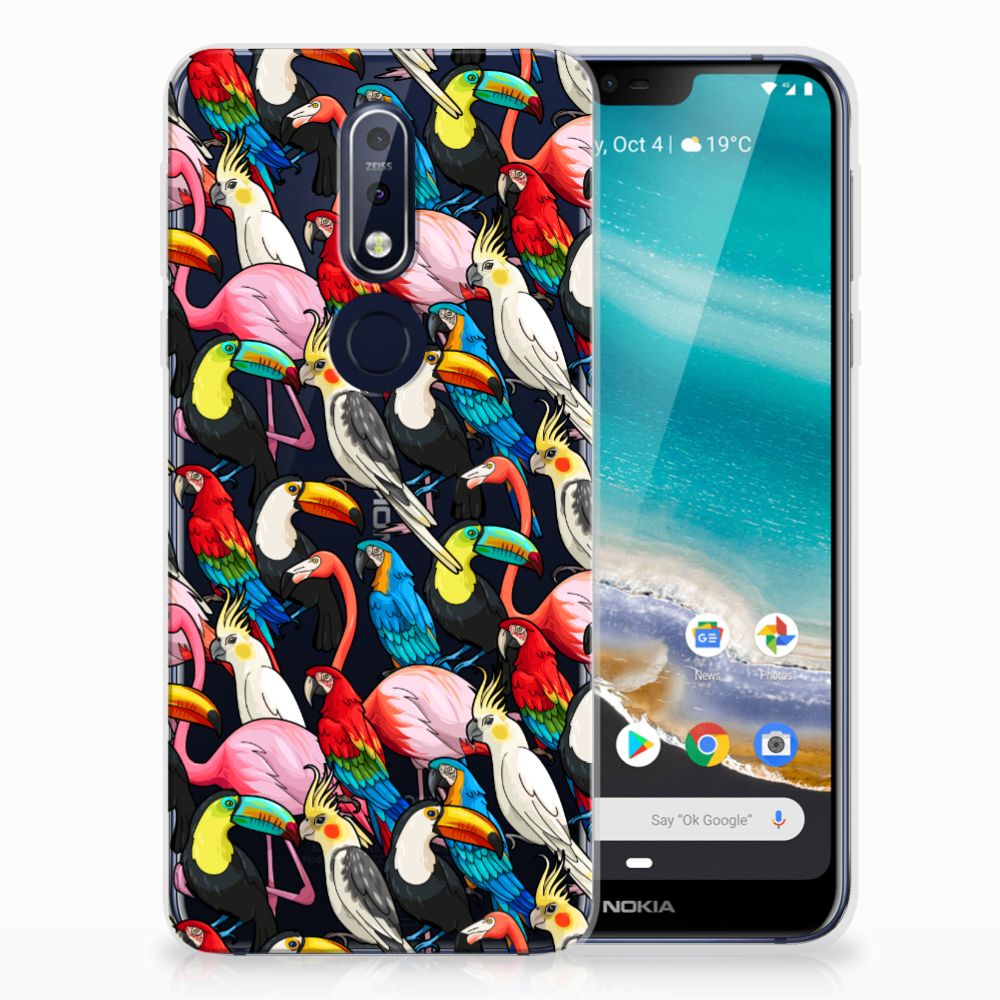 Nokia 7.1 TPU Hoesje Birds