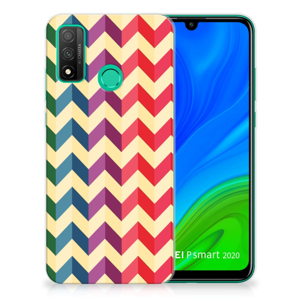 Huawei P Smart 2020 TPU bumper Zigzag Multi Color B2C Telecom