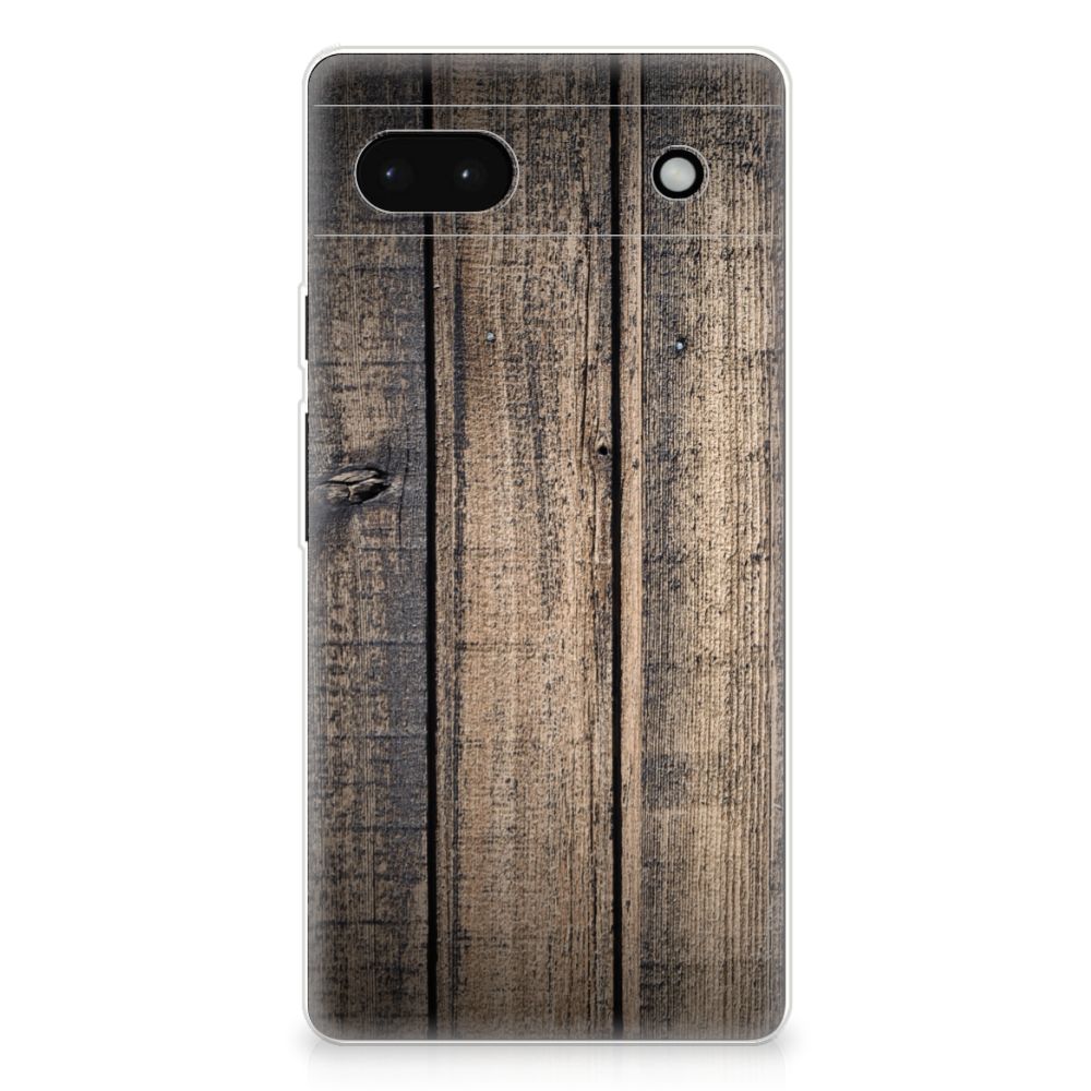 Google Pixel 6A Bumper Hoesje Steigerhout