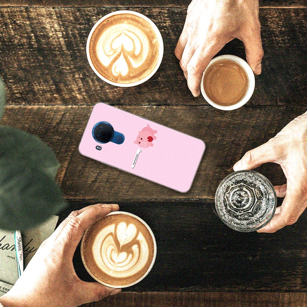 Nokia 5.4 Telefoonhoesje met Naam Pig Mud B2C Telecom