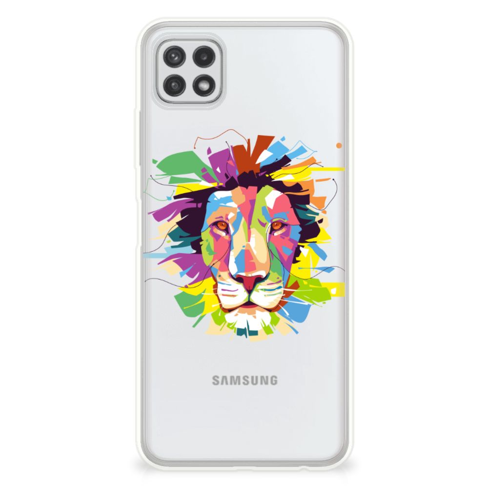 Samsung Galaxy A22 5G Telefoonhoesje met Naam Lion Color B2C Telecom