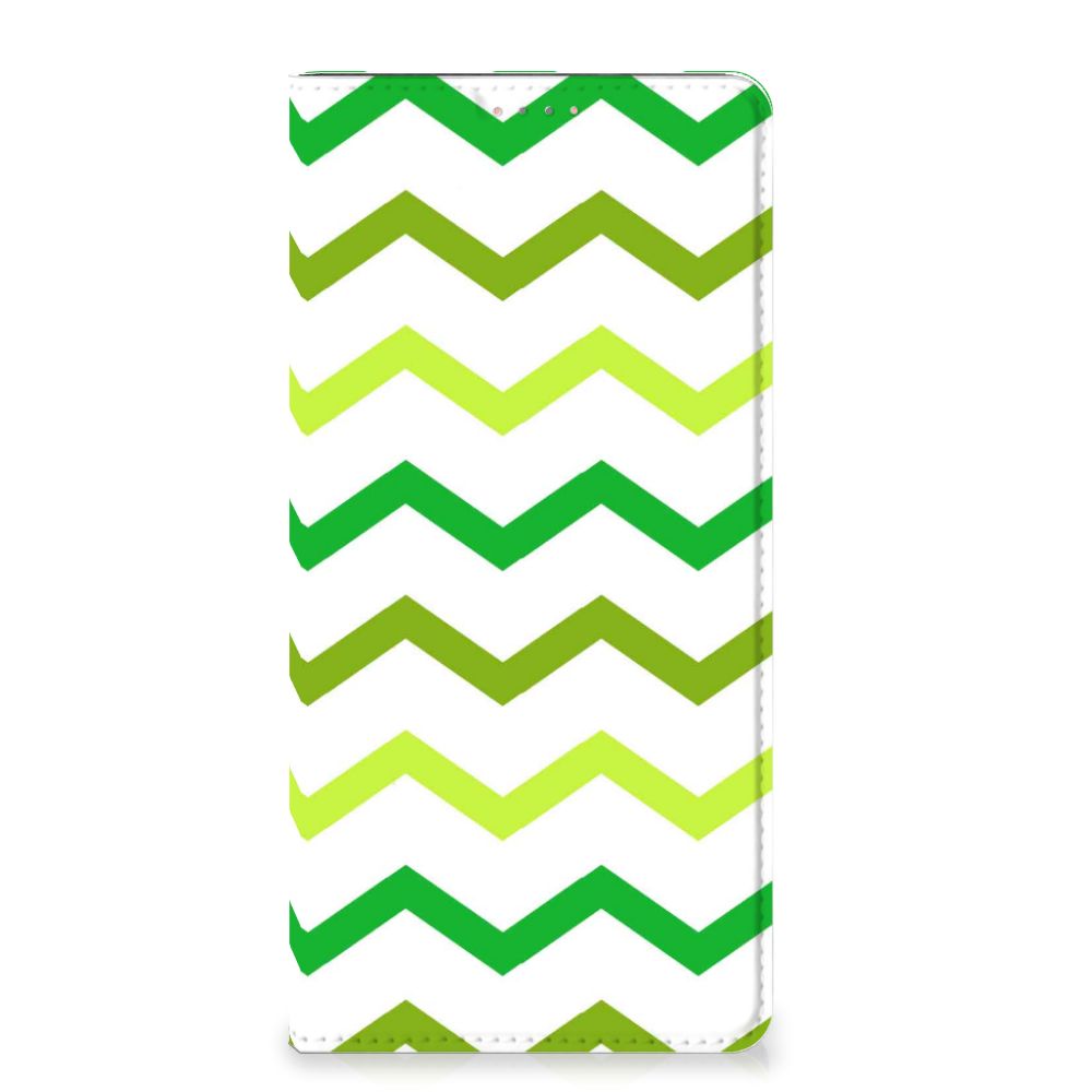 Samsung Galaxy A13 (4G) Hoesje met Magneet Zigzag Groen - B2C Telecom