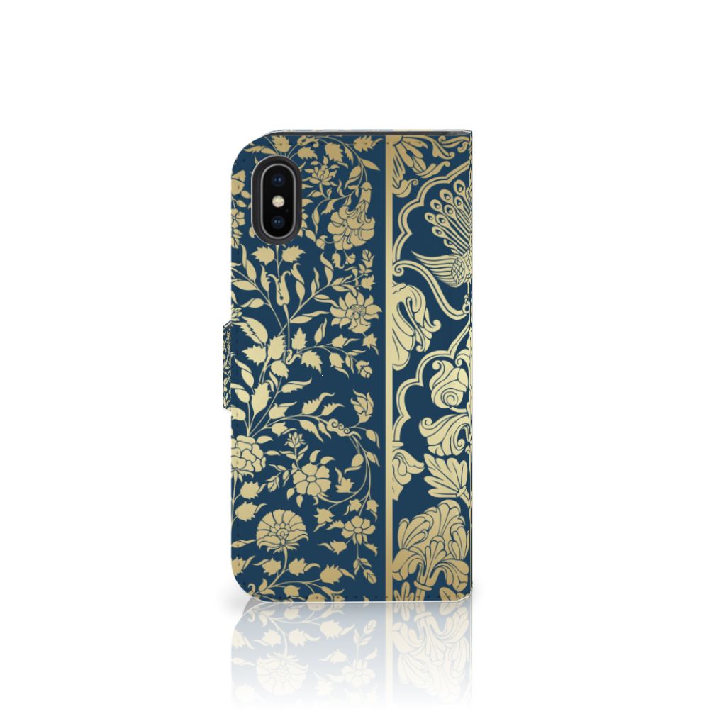 Apple iPhone X | Xs Hoesje Beige Flowers