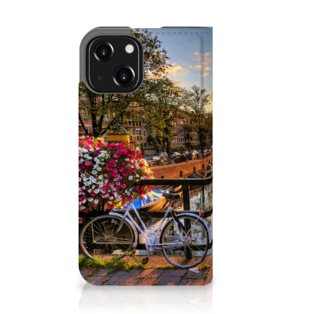 iPhone 13 Mini Book Cover Amsterdamse Grachten - B2C Telecom