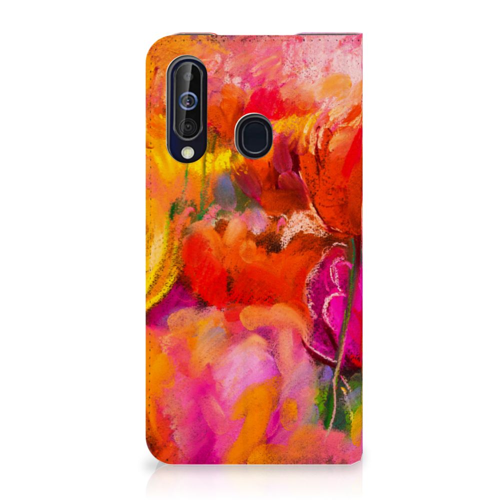 Bookcase Samsung Galaxy A60 Tulips