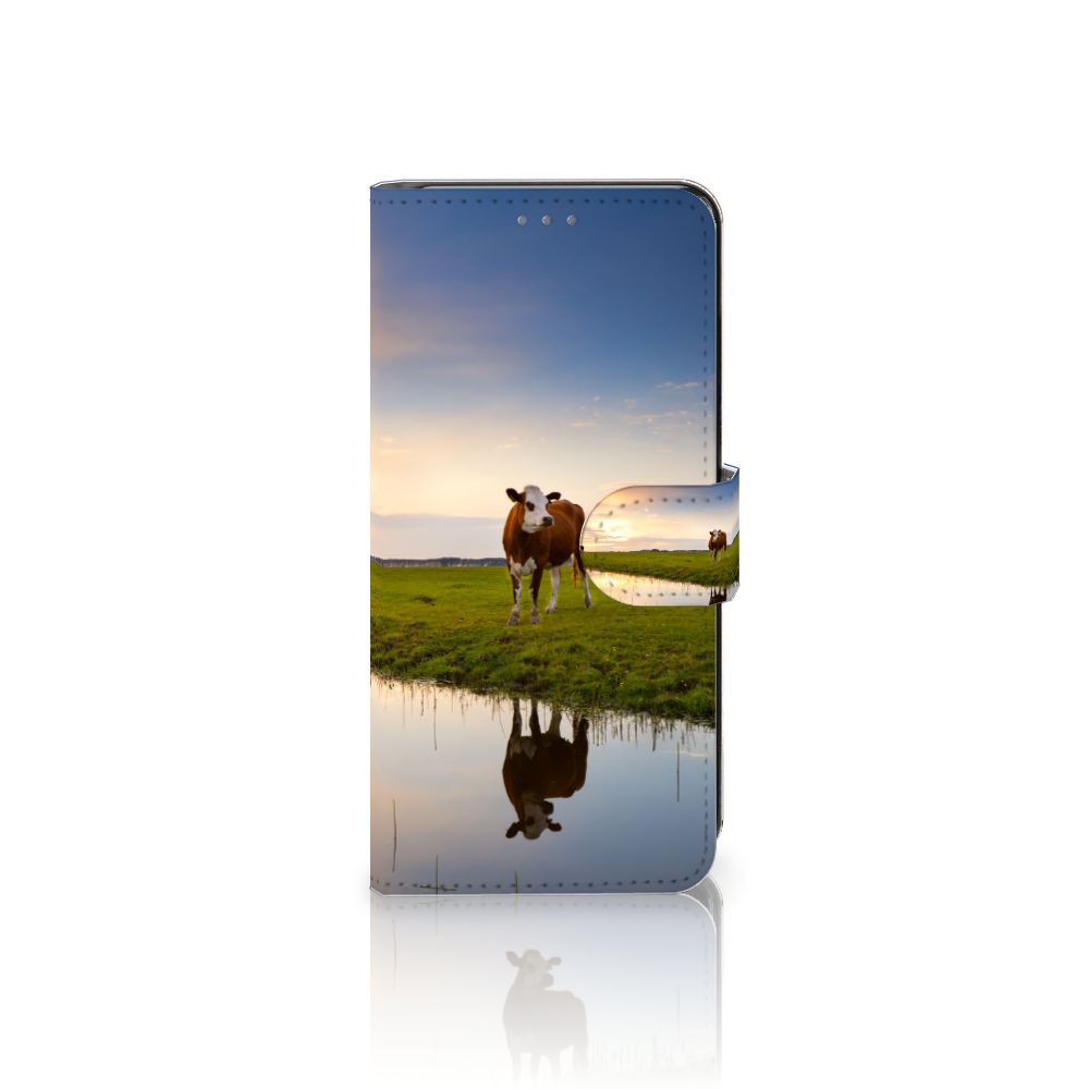 Motorola Edge 30 Neo Telefoonhoesje met Pasjes Koe