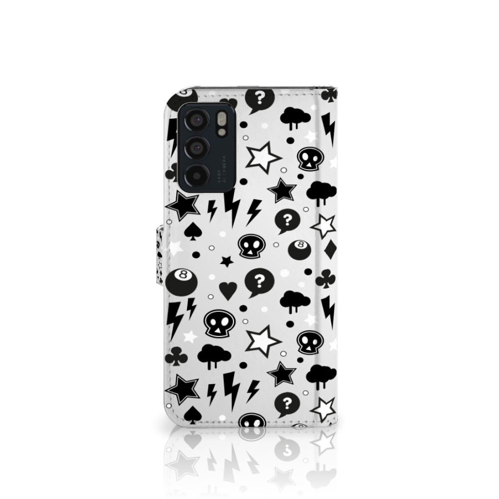 Telefoonhoesje met Naam OPPO Reno6 5G Silver Punk