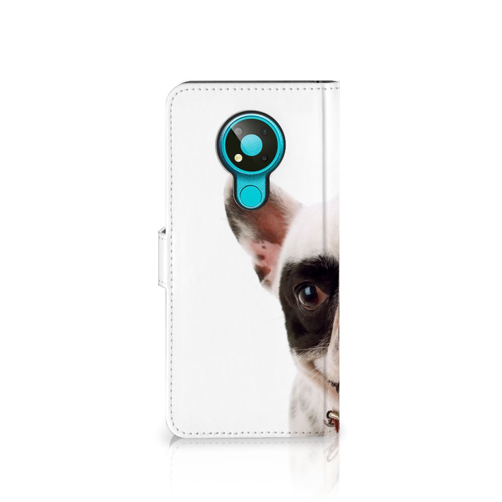 Nokia 3.4 Telefoonhoesje met Pasjes Franse Bulldog