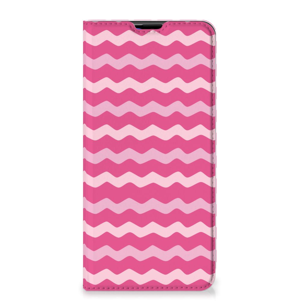 Samsung Galaxy A20s Hoesje met Magneet Waves Pink - B2C Telecom