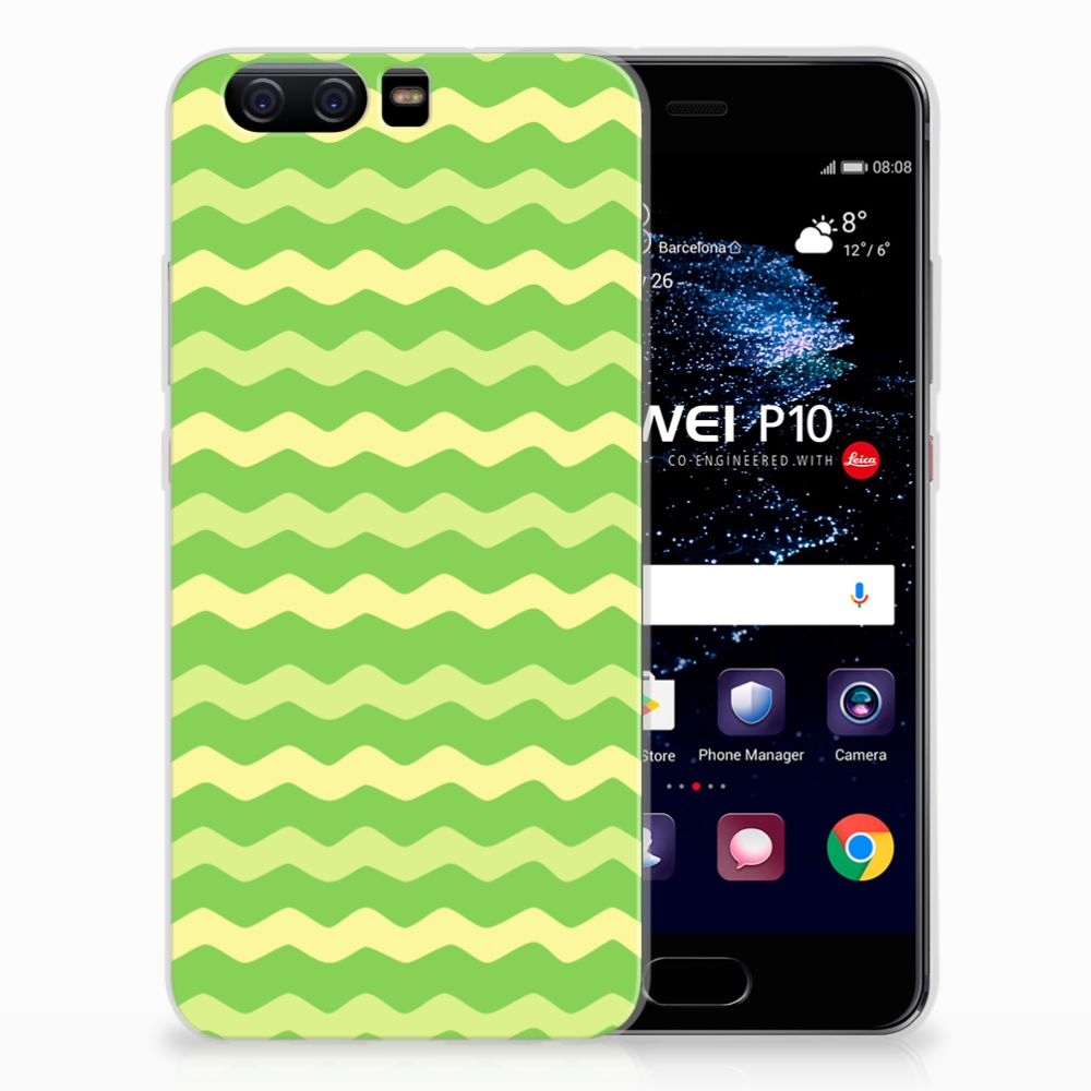 Huawei P10 TPU bumper Waves Green