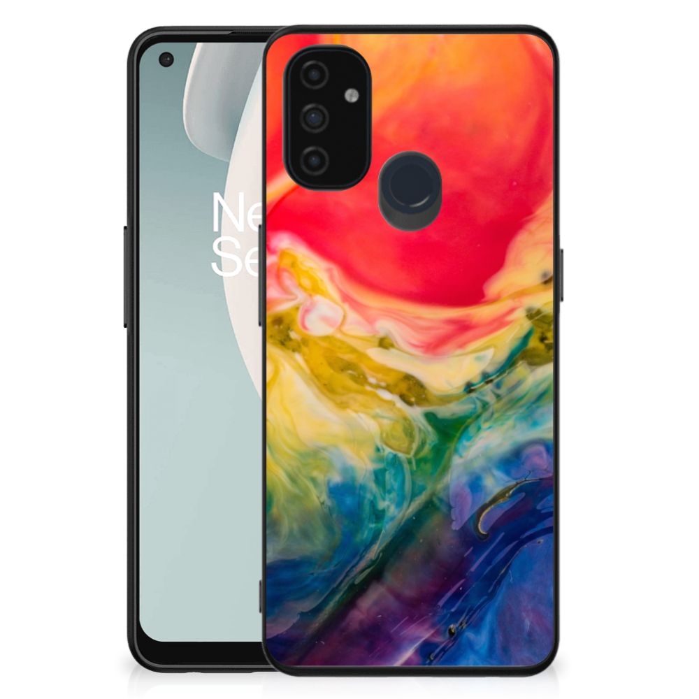 Kleurrijke Telefoonhoesje OnePlus Nord N100 Watercolor Dark