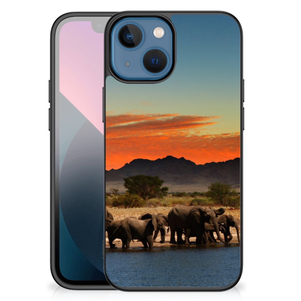 Apple iPhone 13 mini Dierenprint Telefoonhoesje Olifanten