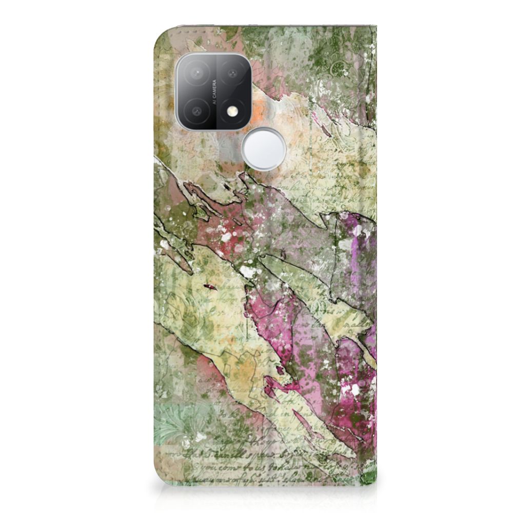 Bookcase OPPO A15 Letter Painting - B2C Telecom