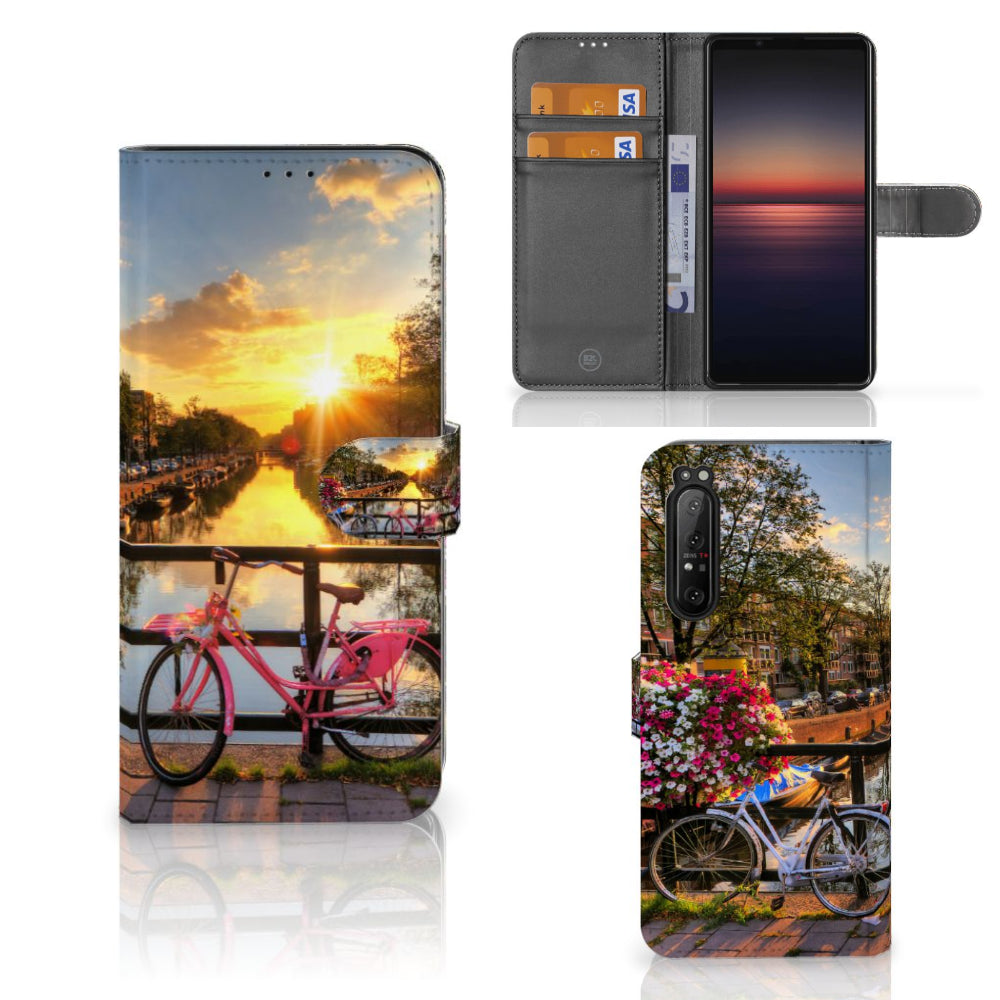 Sony Xperia 1 II Flip Cover Amsterdamse Grachten