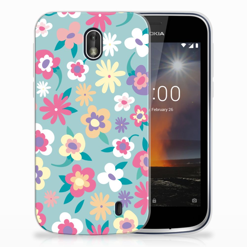 Nokia 1 TPU Case Flower Power