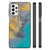 Samsung Galaxy A23 Marmeren Print Telefoonhoesje Marble Blue Gold B2C Telecom
