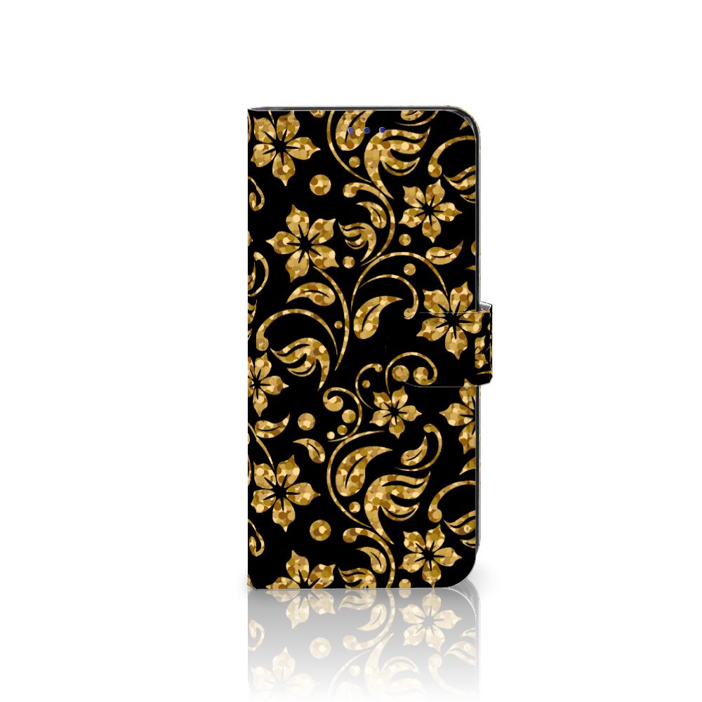OPPO Find X5 Hoesje Gouden Bloemen