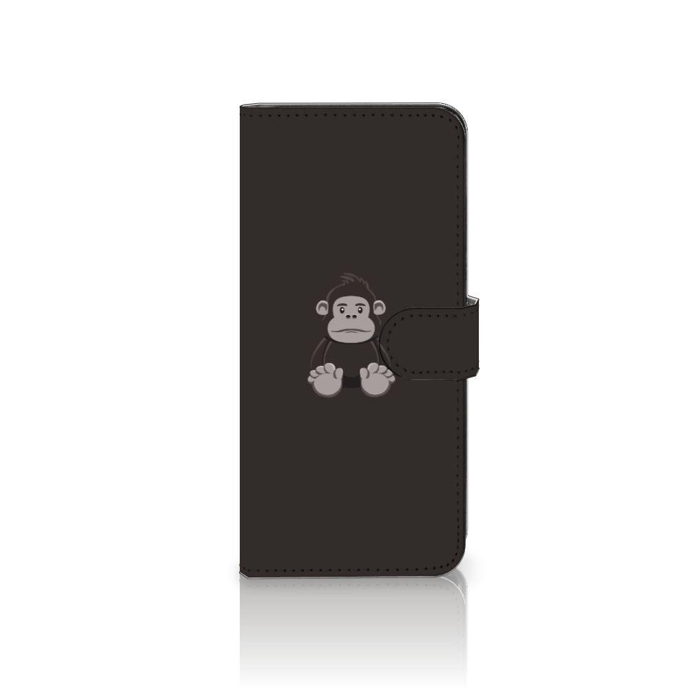 Samsung Galaxy A14 4G Leuk Hoesje Gorilla met schattige gorilla-illustratie op de voorkant.