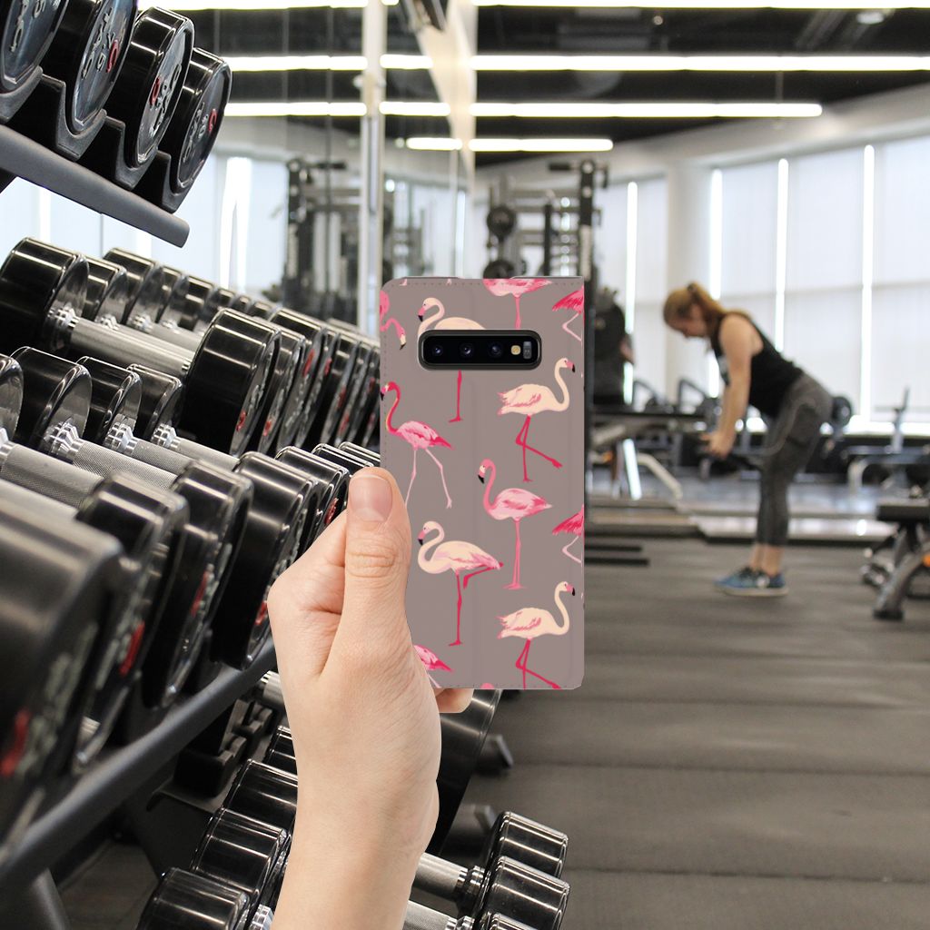 Samsung Galaxy S10 Plus Hoesje maken Flamingo