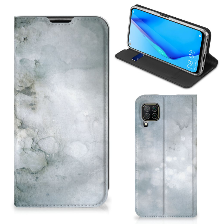 Bookcase Huawei P40 Lite Painting Grey - B2C Telecom