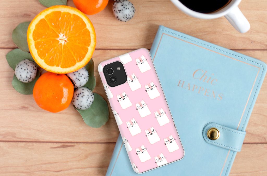 Samsung Galaxy A03 TPU Hoesje Sleeping Cats B2C Telecom