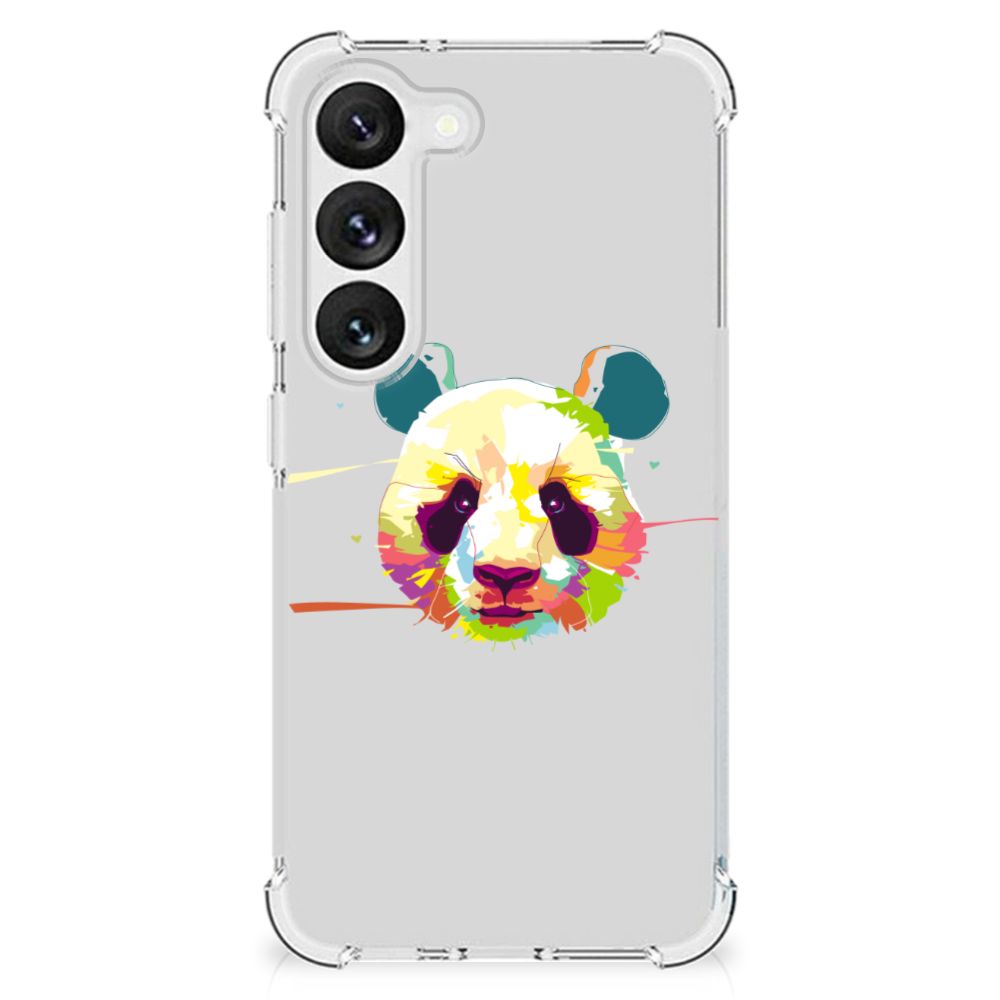 Samsung Galaxy S23 Stevig Bumper Hoesje Panda Color B2C Telecom