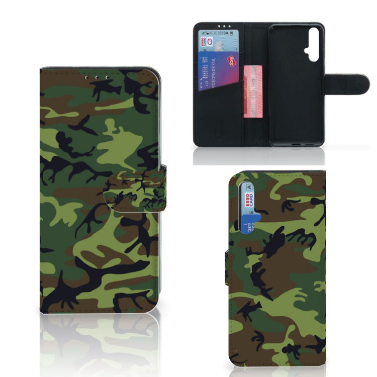 Honor 20 Telefoon Hoesje Army Dark