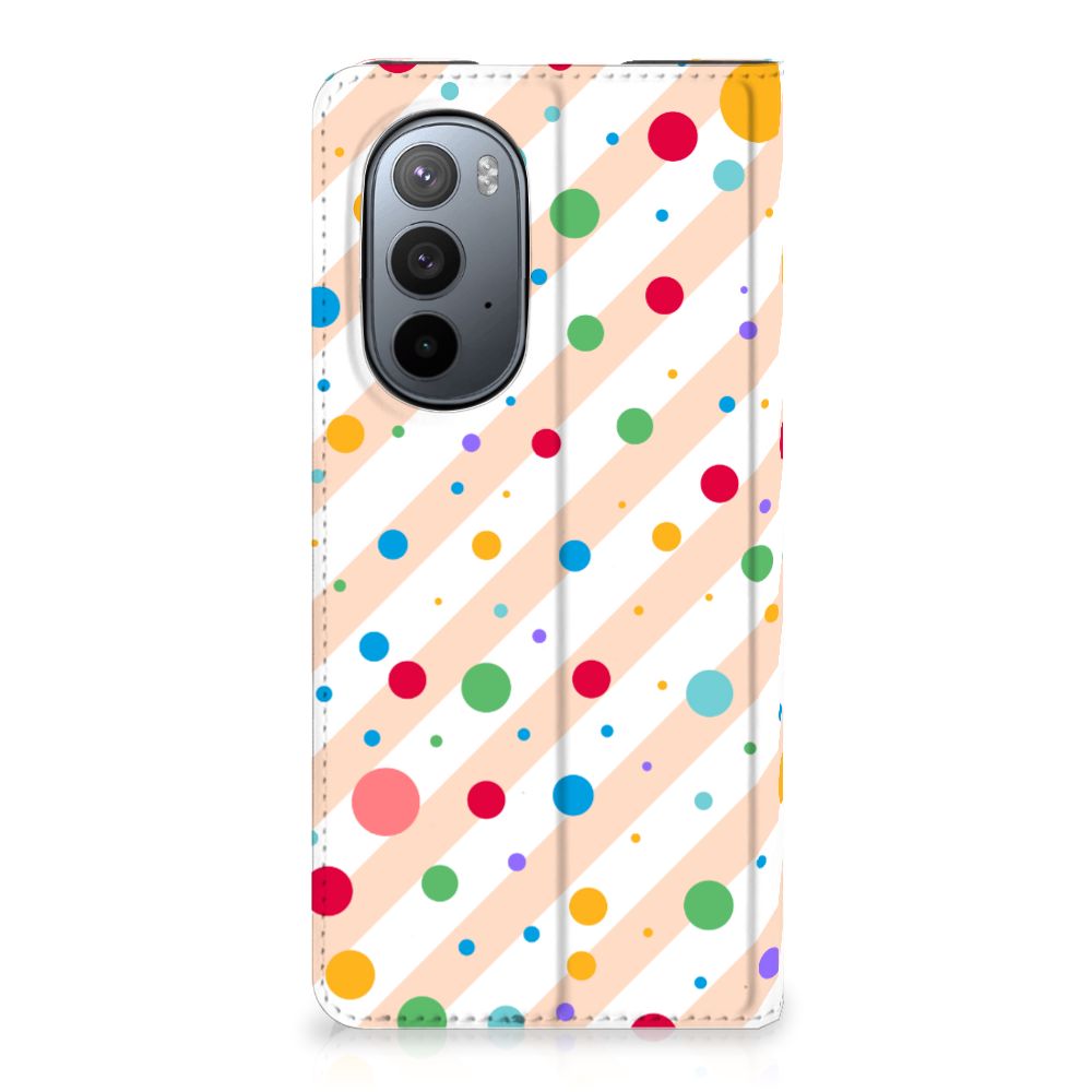 Motorola Edge 30 Pro Hoesje met Magneet Dots - B2C Telecom