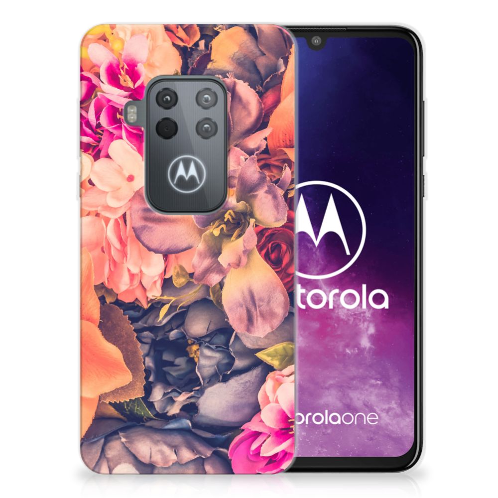 Motorola One Zoom TPU Case Bosje Bloemen