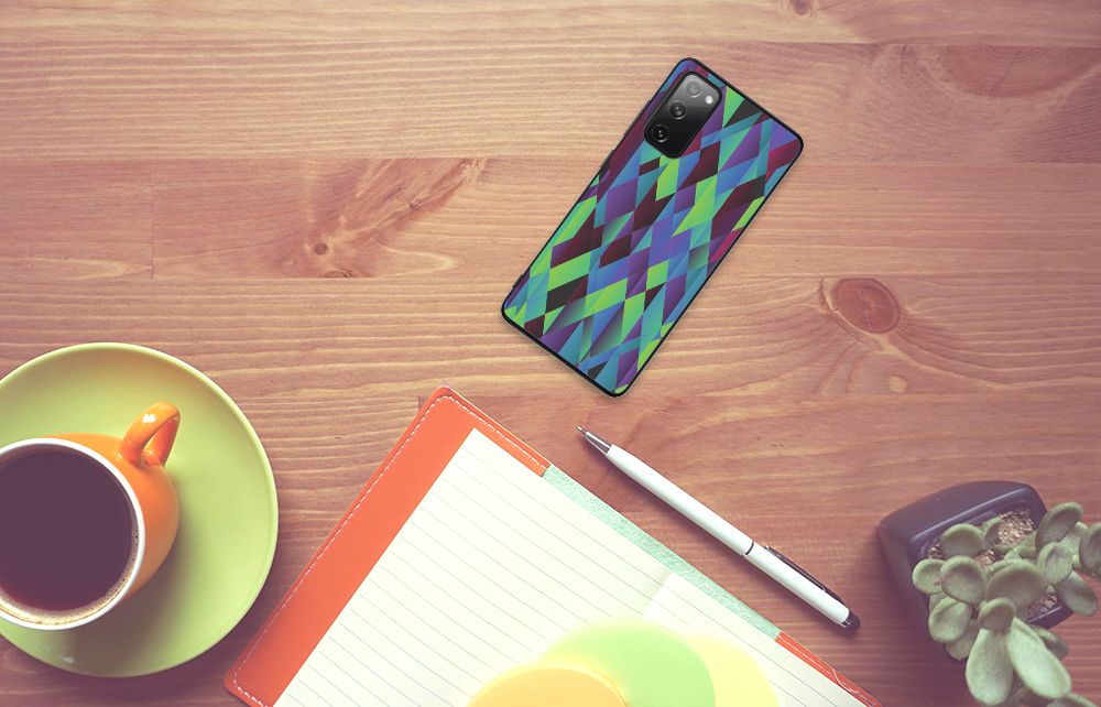 Samsung Galaxy S20 FE Backcover Abstract Green Blue B2C Telecom