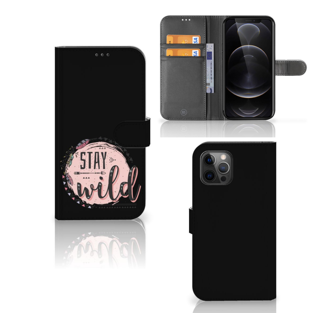 Apple iPhone 12 Pro Max Leuk Hoesje Boho Stay Wild