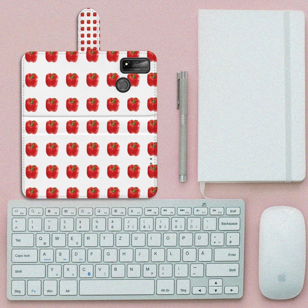 Huawei P Smart 2020 Book Cover Paprika Red