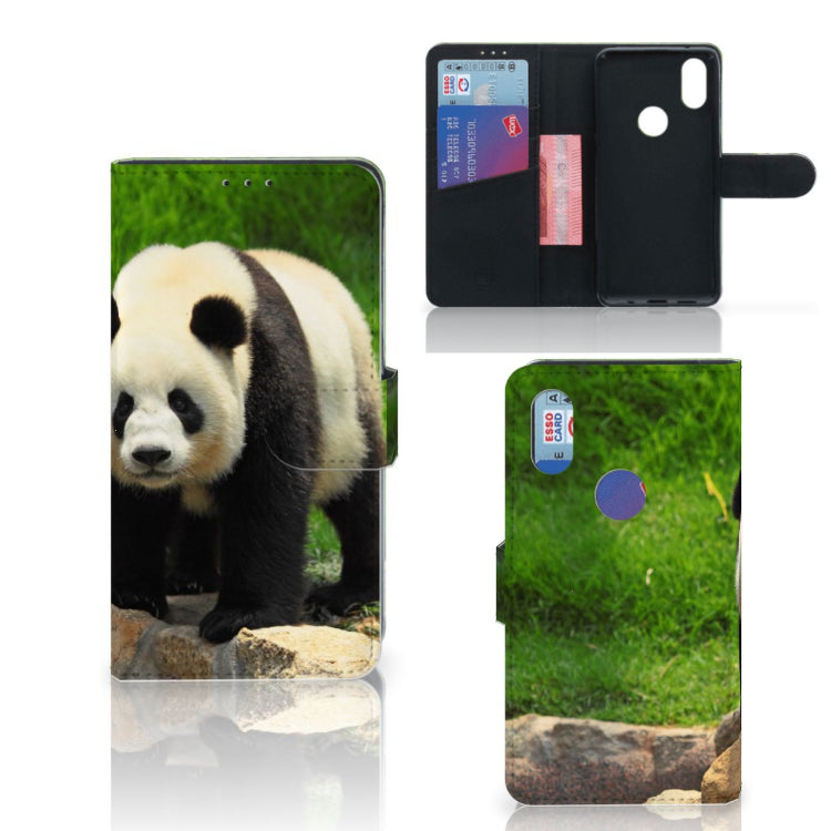 Xiaomi Mi Mix 2s Telefoonhoesje met Pasjes Panda