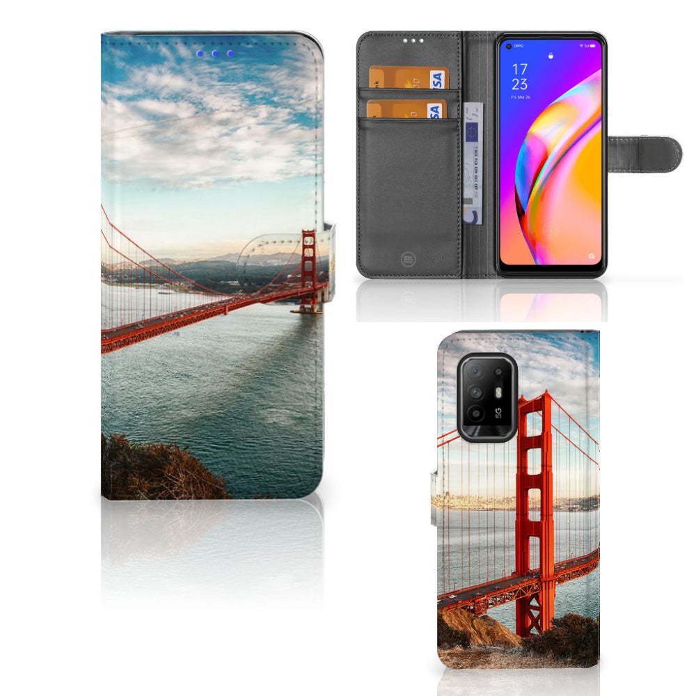 OPPO Reno5 Z | A94 5G Flip Cover Golden Gate Bridge