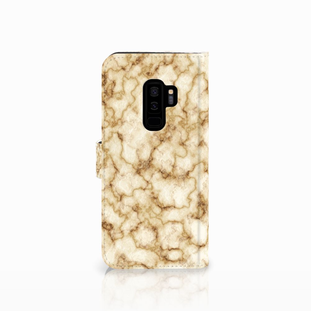 Samsung Galaxy S9 Plus Bookcase Marmer Goud