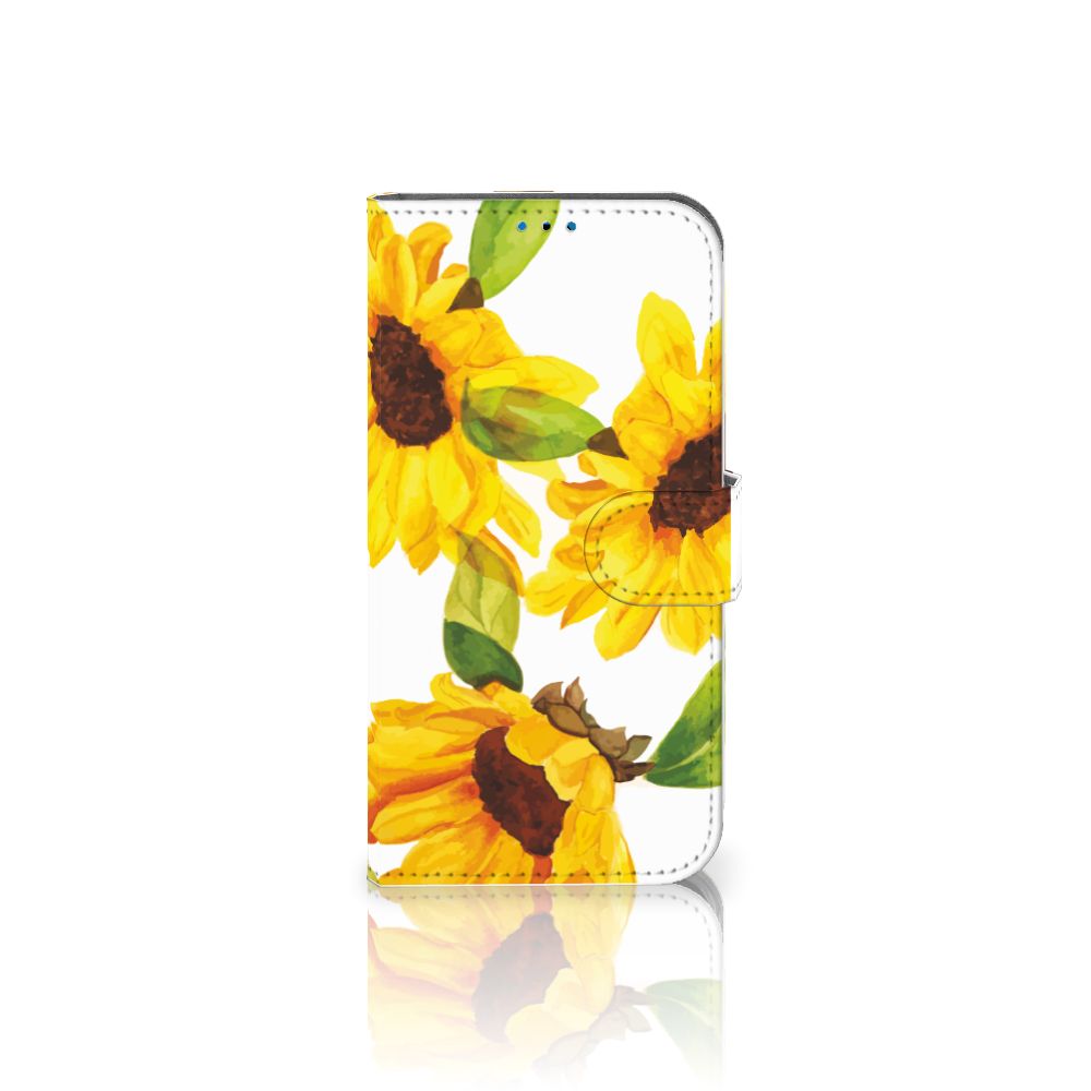 Hoesje voor iPhone 14 Pro Zonnebloemen met heldere zonnebloemenprint ☀️
