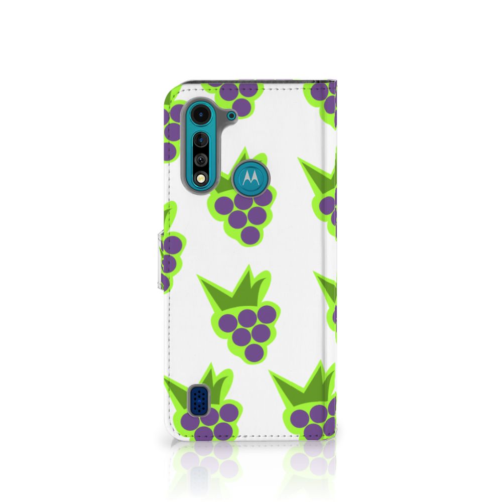 Motorola G8 Power Lite Book Cover Druiven