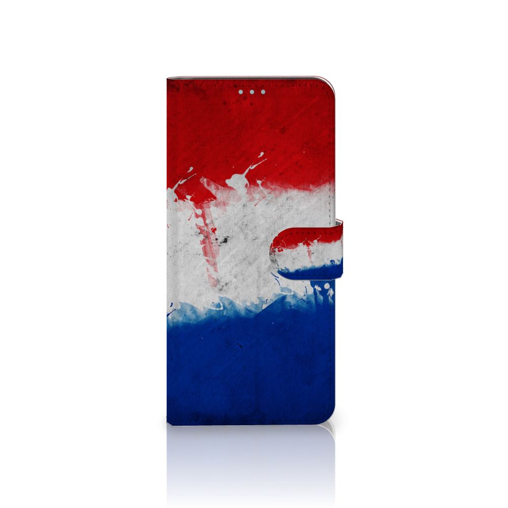 Nokia 3.4 Bookstyle Case Nederland met artistiek design van de Nederlandse vlag.