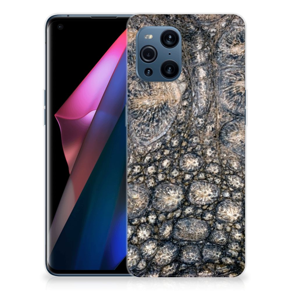 OPPO Find X3 | X3 Pro TPU Hoesje Krokodillenprint