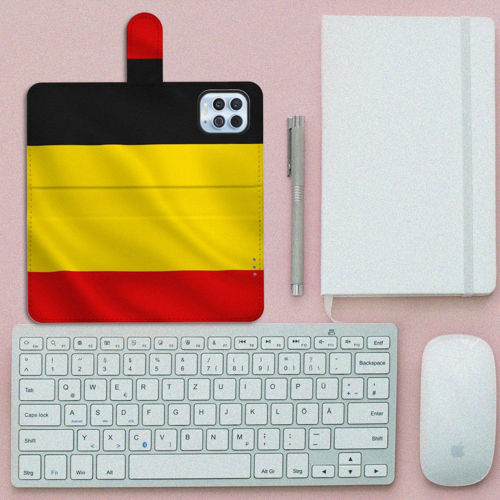 Motorola Moto G100 Bookstyle Case Belgische Vlag