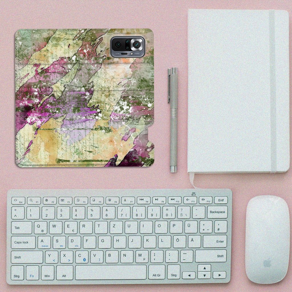 Bookcase Xiaomi Redmi Note 10 Pro Letter Painting - B2C Telecom