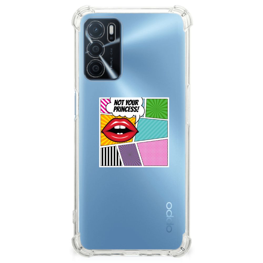 OPPO A16 | A16s | A54s Anti Shock Bumper Case Popart Princess