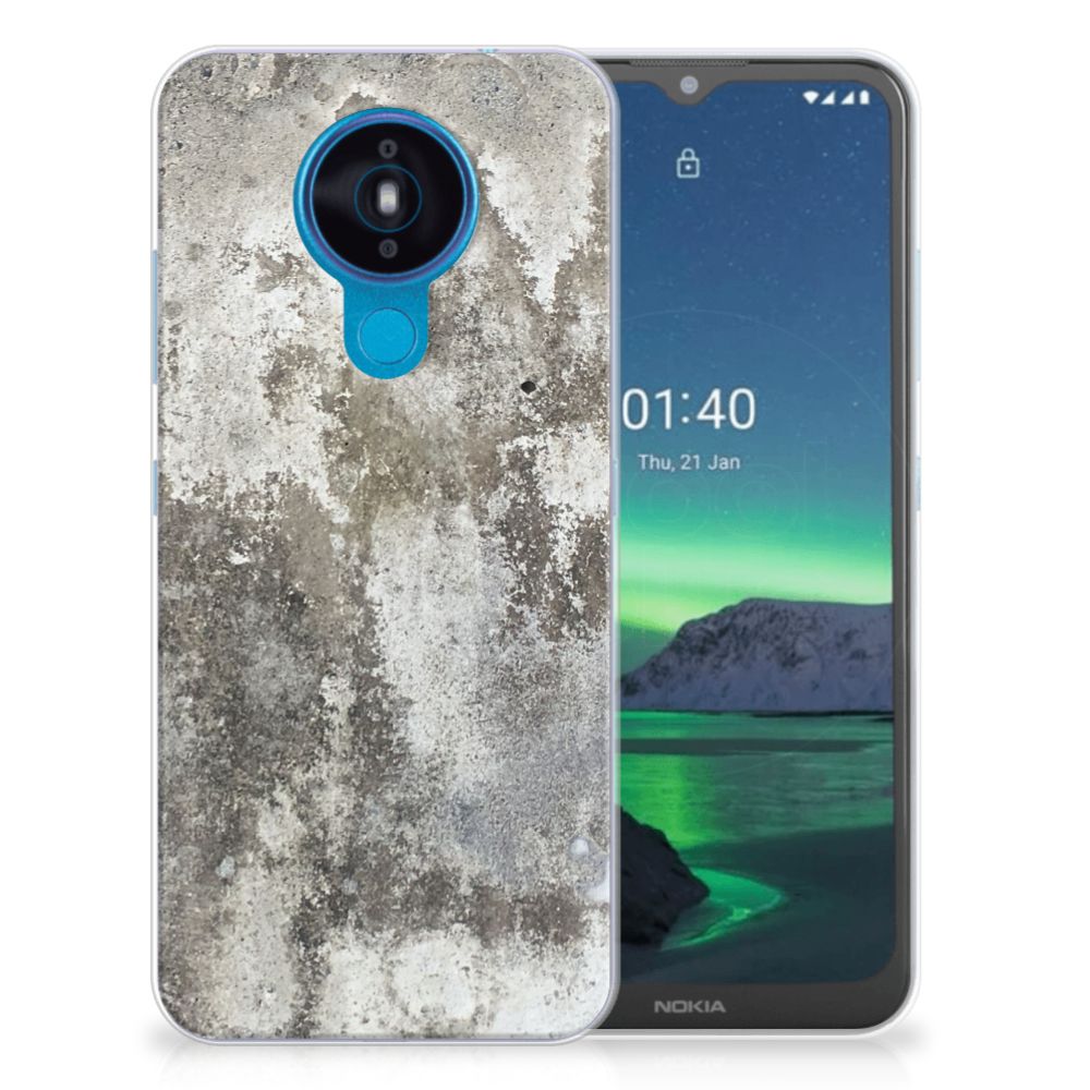 Nokia 1.4 TPU Siliconen Hoesje Beton Print