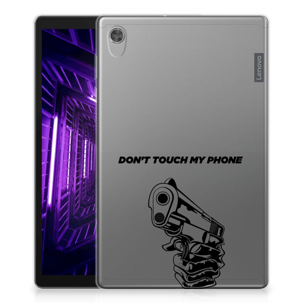 Lenovo Tab M10 HD (2de generatie) Print Case Gun Don't Touch My Phone - B2C Telecom