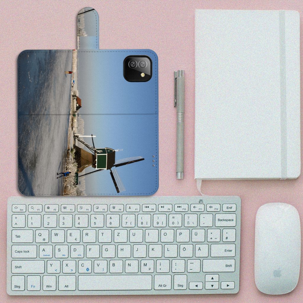Samsung Galaxy A03 Flip Cover Schaatsers